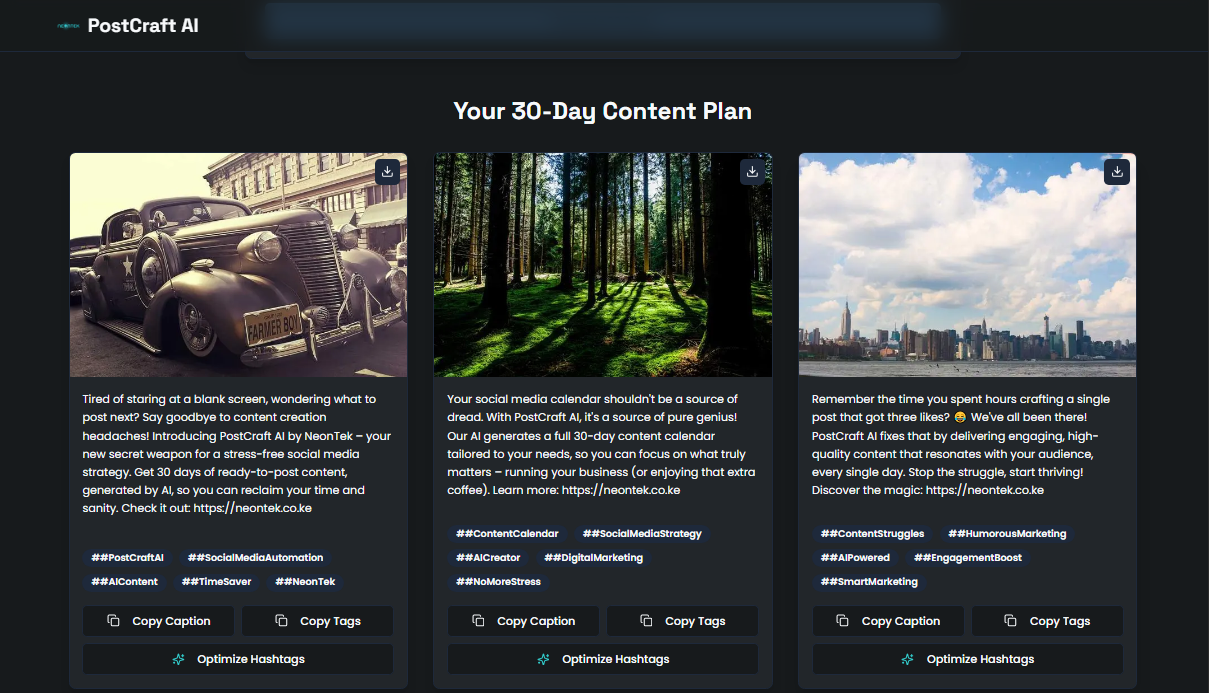 NeonTek PostCraft Screenshot 2